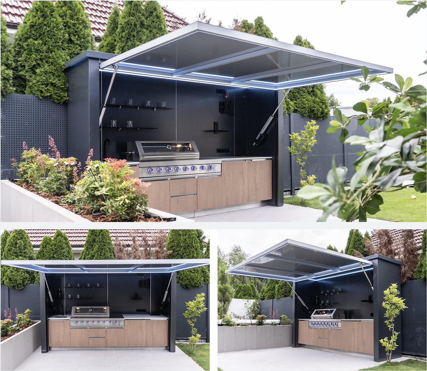 Outdoor kitchen cabinet style one